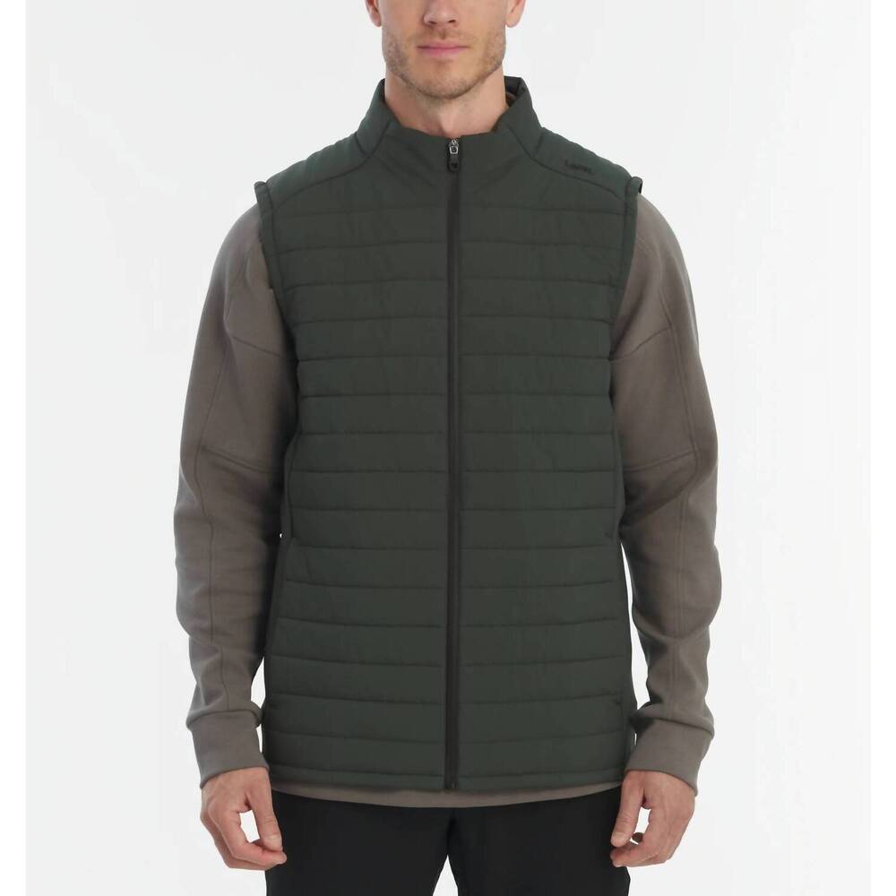 NEW UNRL men's vancouver quilted vest in pine